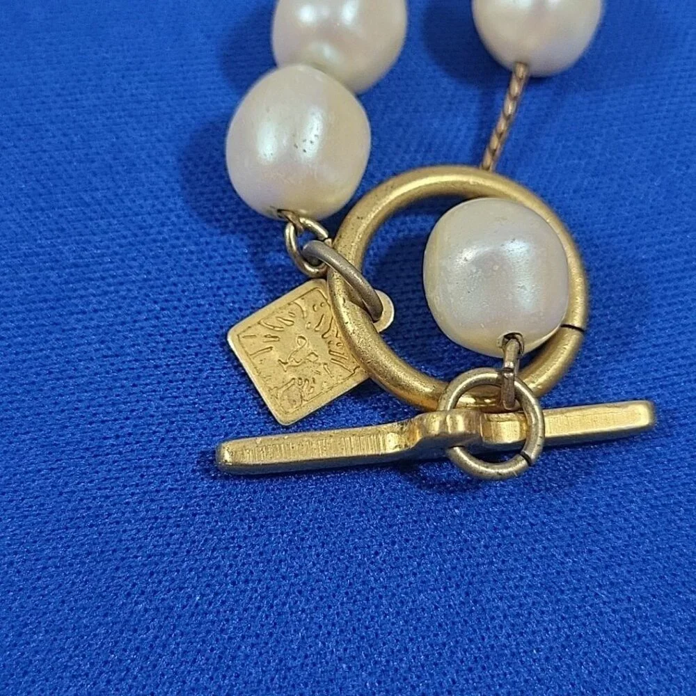 Vintage‎ Anne Klein Necklace High Luster Quality Faux Pearl Long 44